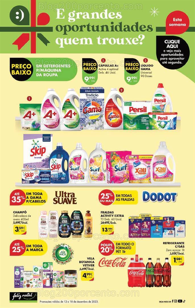 Antevisão Folheto PINGO DOCE Promoções Fim de Semana - 15 a 18 dezembro