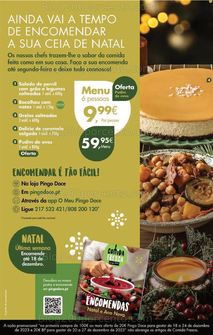 Antevisão Folheto PINGO DOCE Promoções Fim de Semana - 15 a 18 dezembro