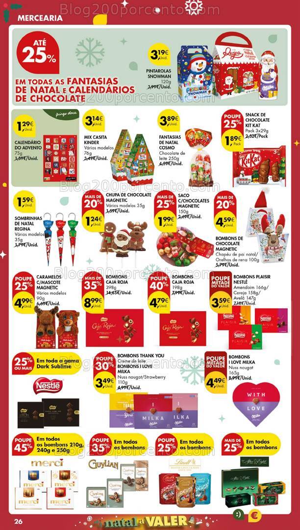 Antevisão Folheto PINGO DOCE Lojas Pequenas Promoções de 17 a 26 dezembro