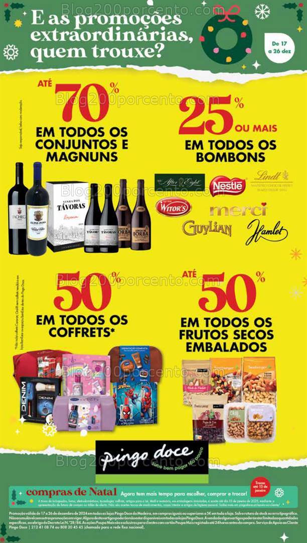 Antevisão Folheto PINGO DOCE Madeira Promoções de 17 a 26 dezembro
