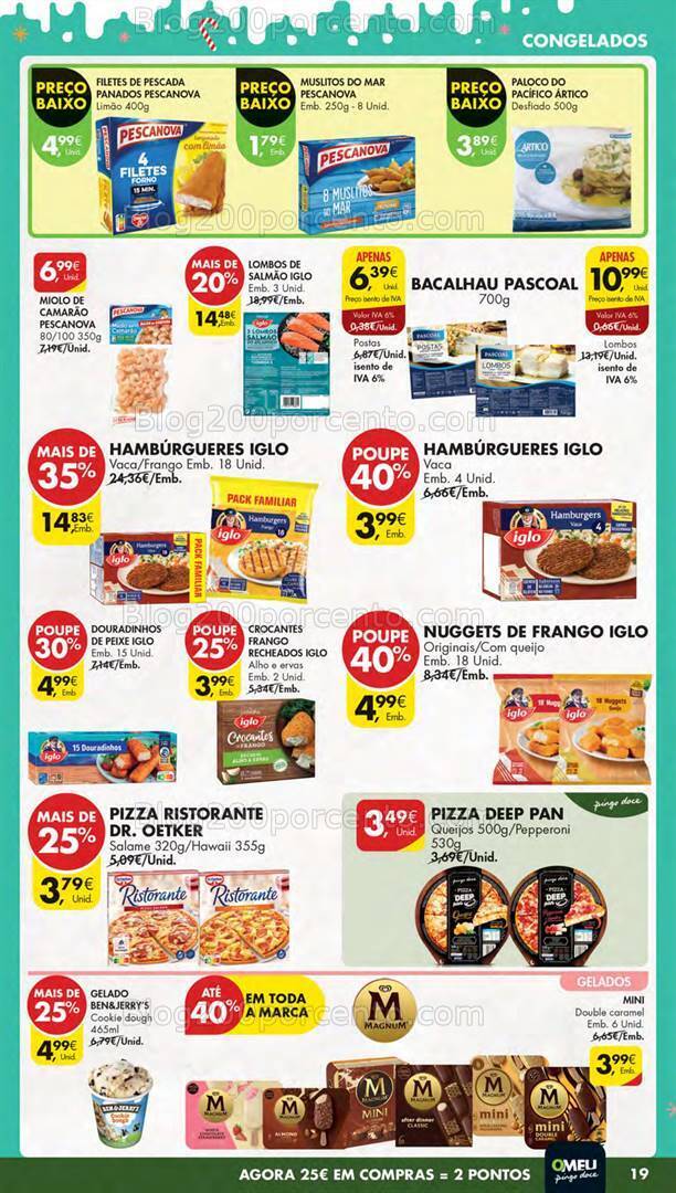 Antevisão Folheto PINGO DOCE Lojas Pequenas Promoções de 19 a 26 dezembro