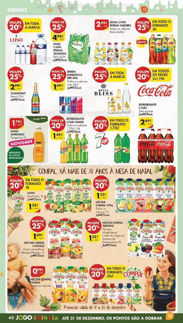 Antevisão Folheto PINGO DOCE Lojas Grandes Promoções de 19 a 26 dezembro