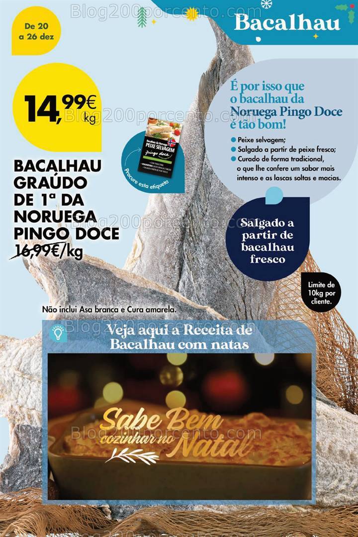 Antevisão Folheto PINGO DOCE Promoções Fim de Semana - 20 a 26 dezembro