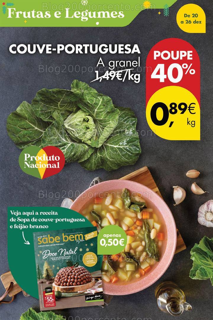 Antevisão Folheto PINGO DOCE Promoções Fim de Semana - 20 a 26 dezembro