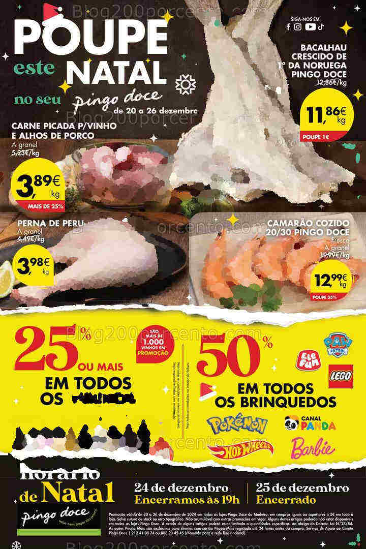Antevisão Folheto PINGO DOCE Madeira Promoções Fim de Semana - 20 a 26 dezembro