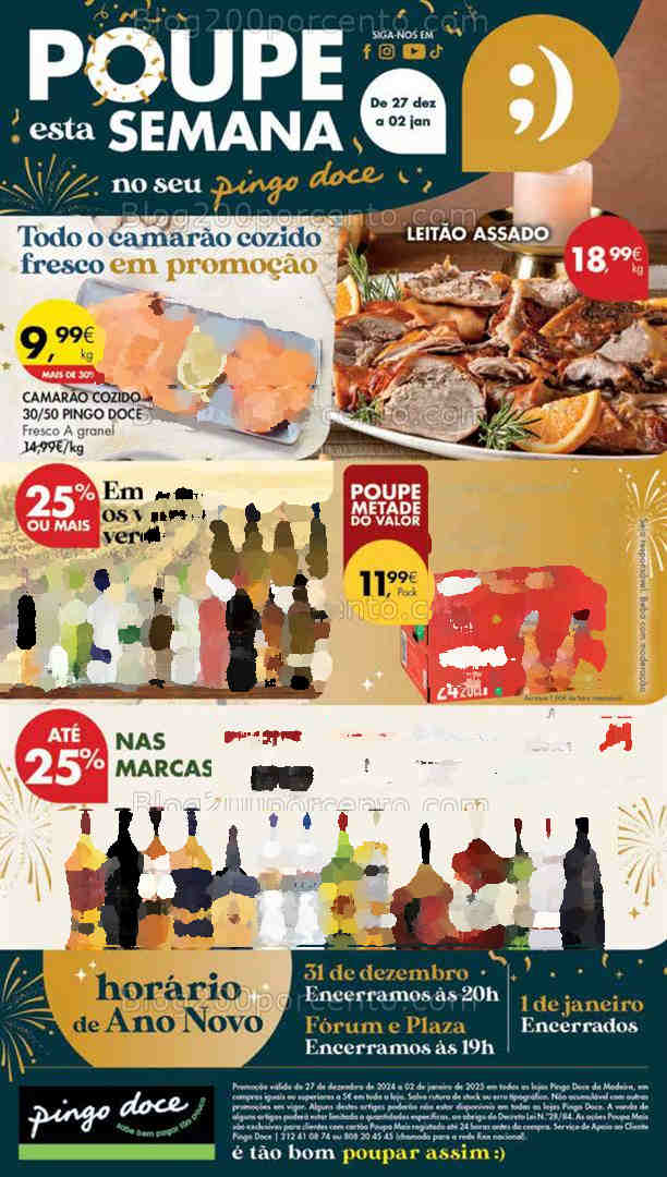 Antevisão Folheto PINGO DOCE Madeira Promoções de 27 dezembro a 2 janeiro