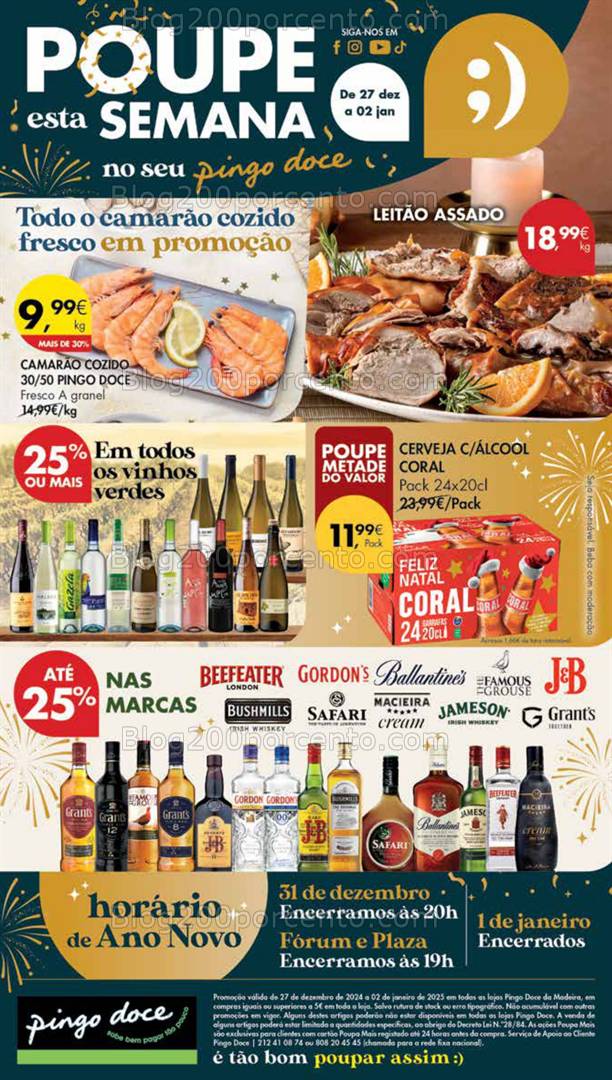 Antevisão Folheto PINGO DOCE Madeira Promoções de 27 dezembro a 2 janeiro