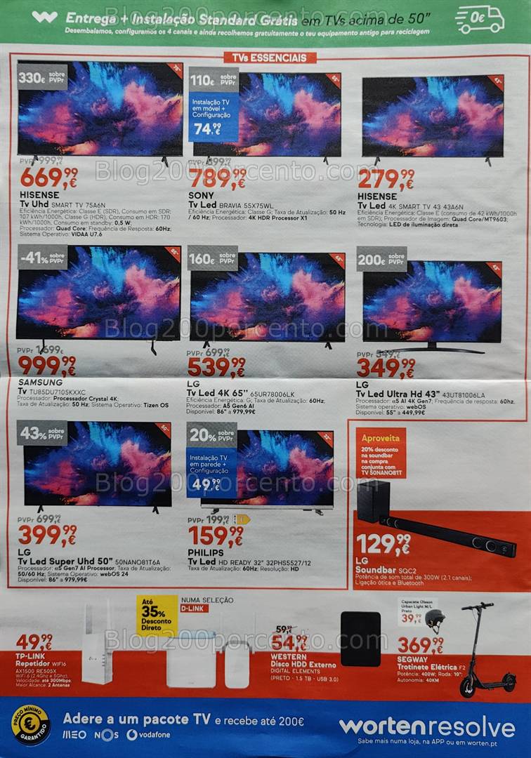 Antevisão Folheto WORTEN Promoções de 15 a 21 abril