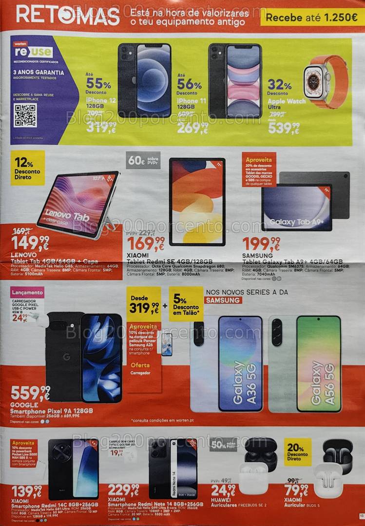 Antevisão Folheto WORTEN Promoções de 15 a 21 abril