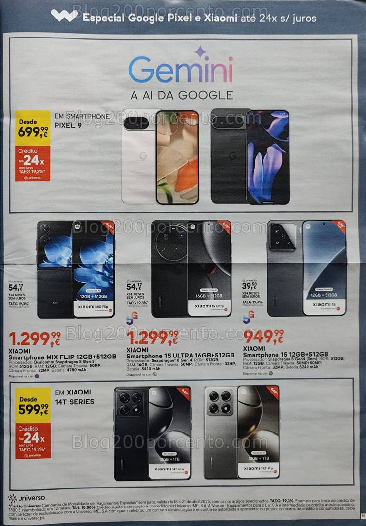 Antevisão Folheto WORTEN Promoções de 15 a 21 abril