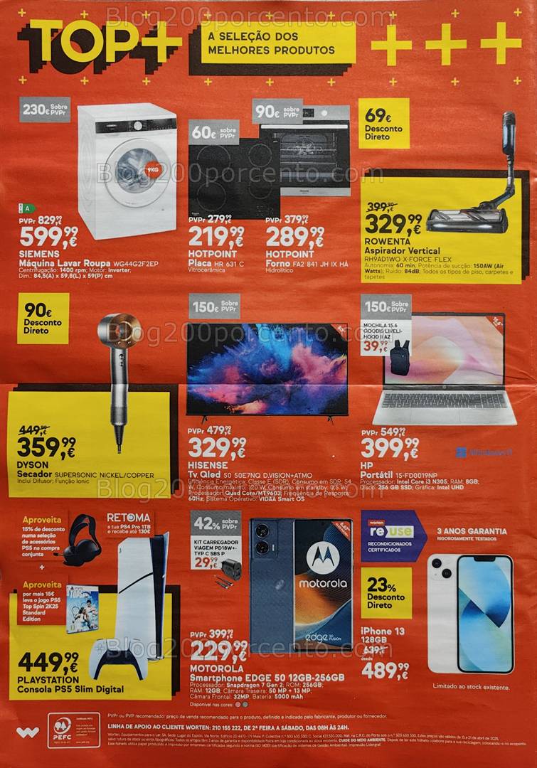 Antevisão Folheto WORTEN Promoções de 15 a 21 abril