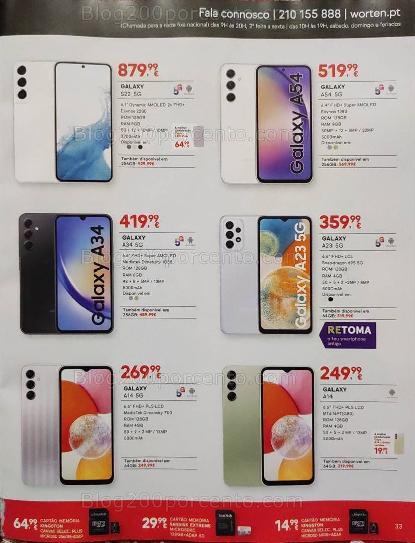 Antevisão Folheto WORTEN Mobile Promoções de 2 a 31 janeiro