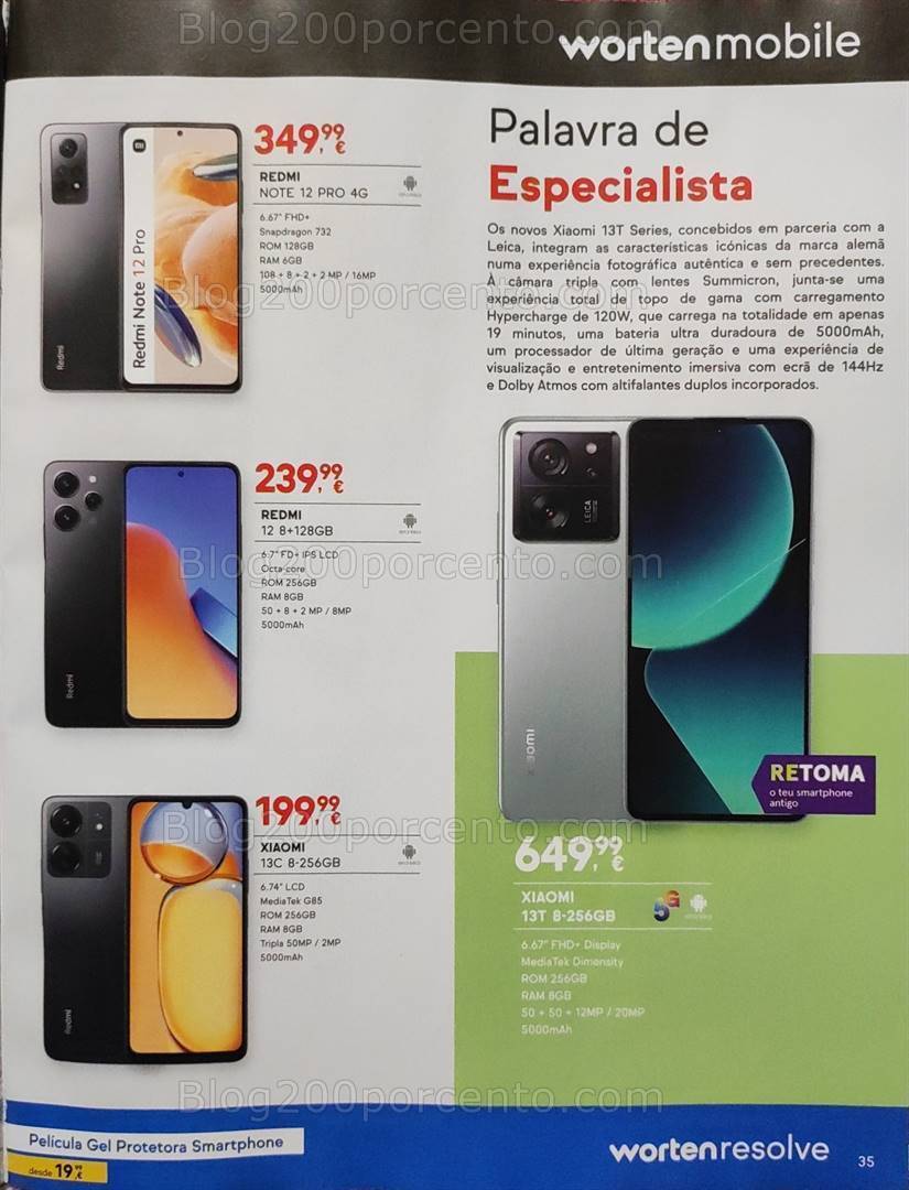 Antevisão Folheto WORTEN Mobile Promoções de 2 a 31 janeiro