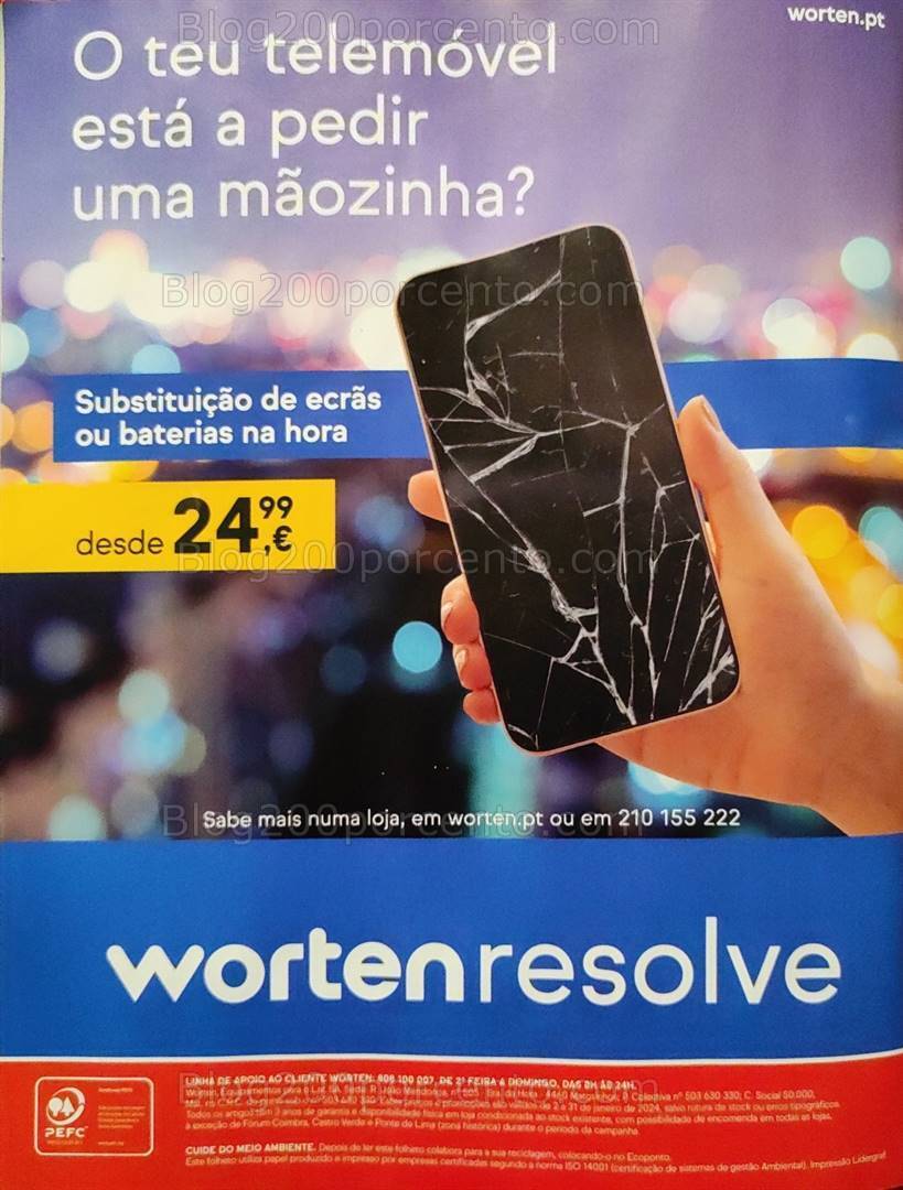 Antevisão Folheto WORTEN Mobile Promoções de 2 a 31 janeiro
