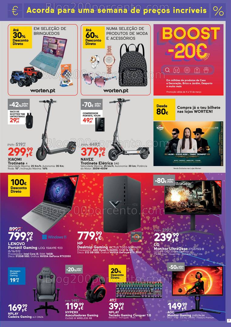 Antevisão Folheto WORTEN Promoções de 4 a 10 março