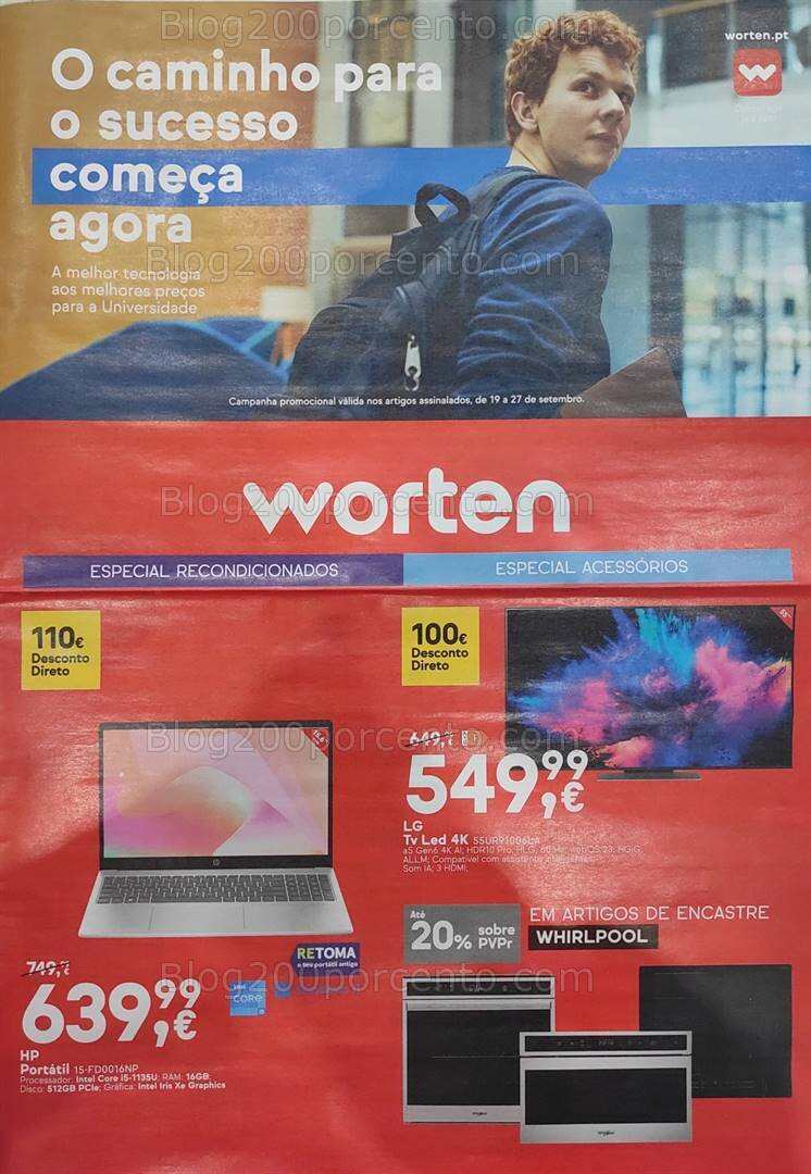 Antevisão Folheto WORTEN Promoções até 27 setembro
