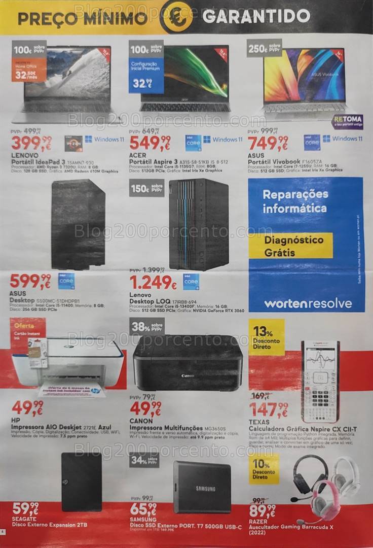 Antevisão Folheto WORTEN Promoções até 27 setembro