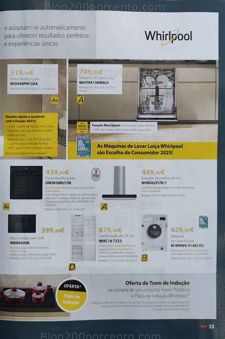 Antevisão Folheto WORTEN Especial Cozinhas Promoções de 25 março a 14 abril