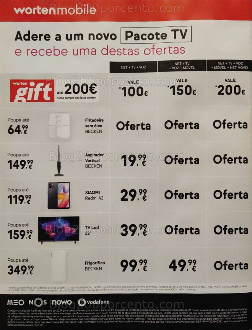 Antevisão Folheto WORTEN Mobile Promoções de 1 a 29 fevereiro