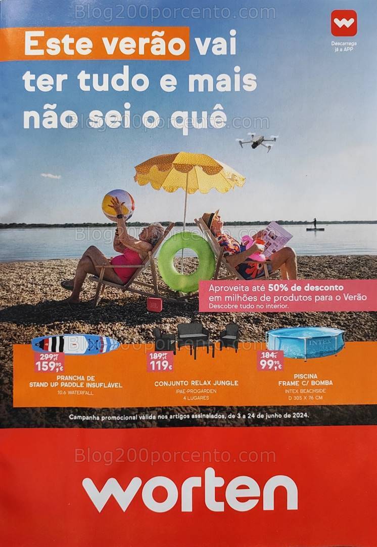 Antevisão Folheto WORTEN Verão Promoções de 3 a 24 junho