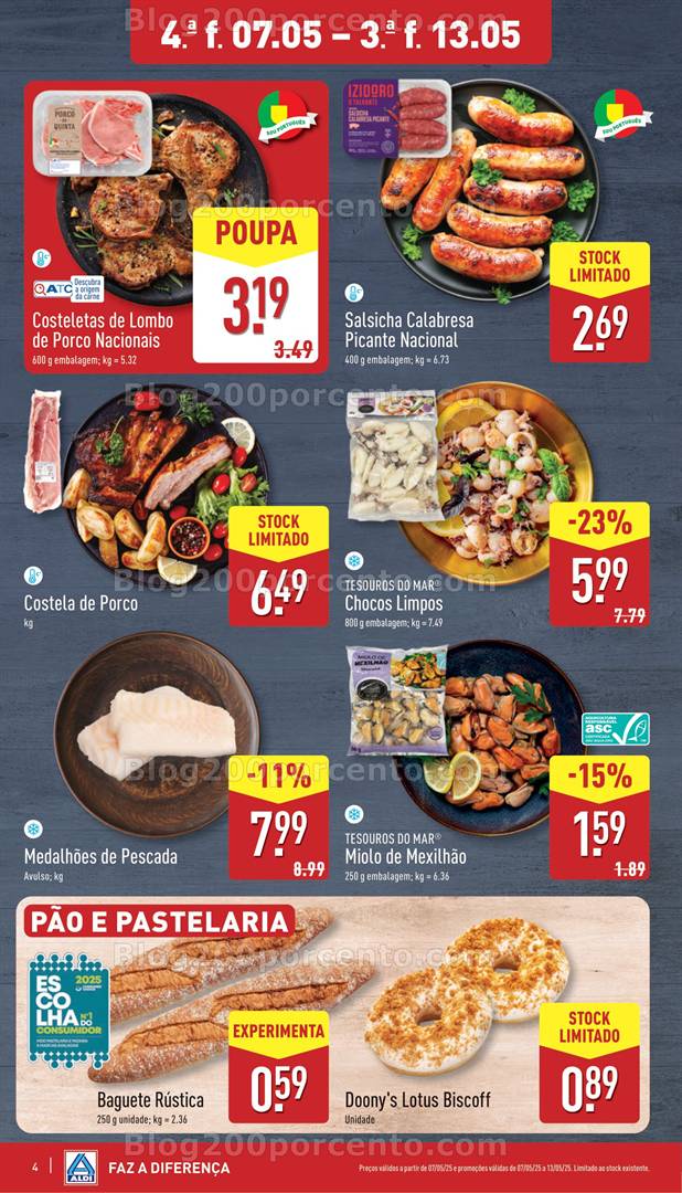 Antevisão Folheto ALDI Promoções de 7 a 13 maio