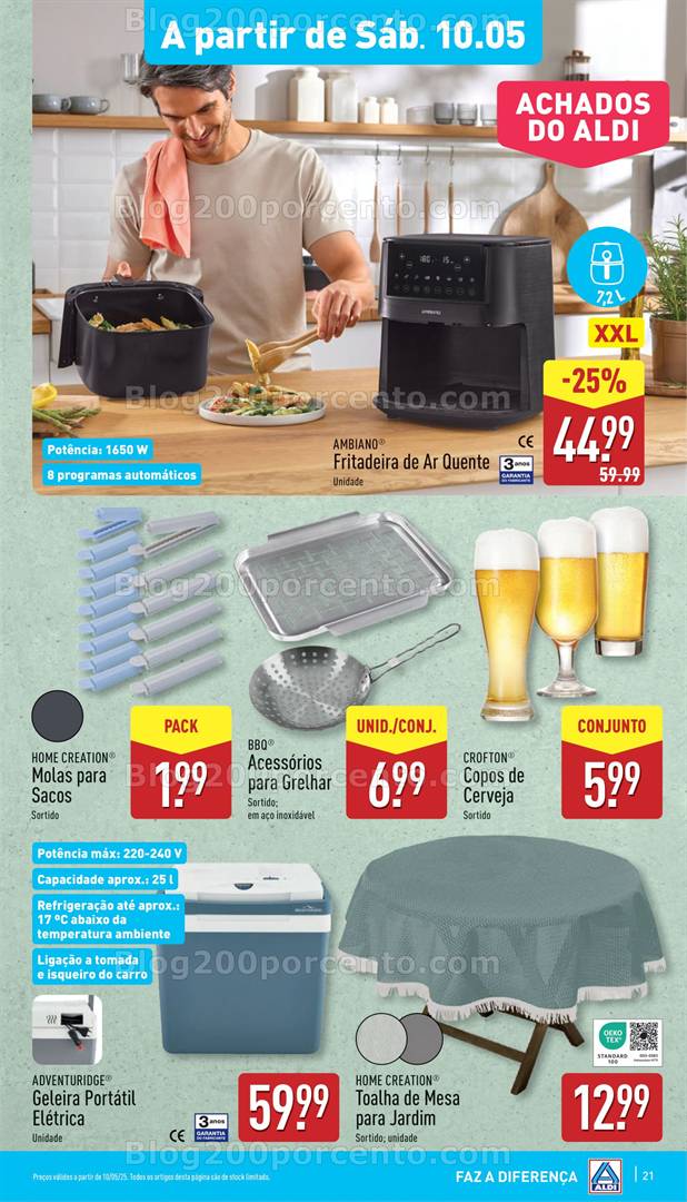 Antevisão Folheto ALDI ar livre