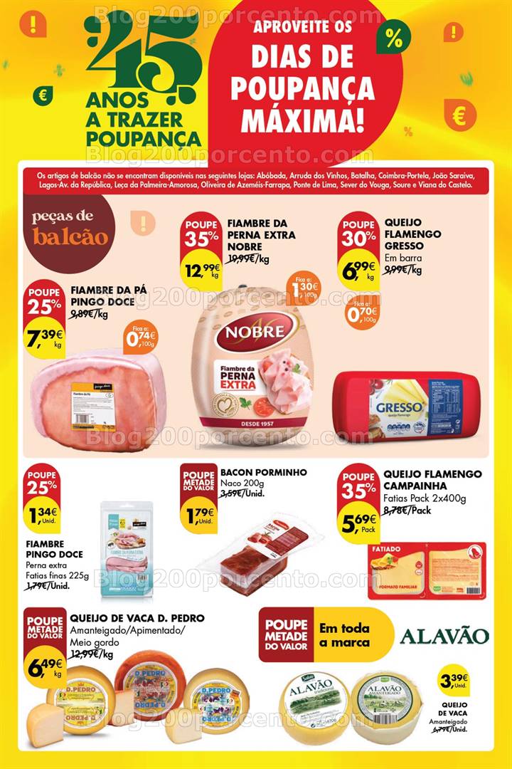 Antevisão Folheto PINGO DOCE Promoções Fim de Semana - 1 de maio a 5 de maio
