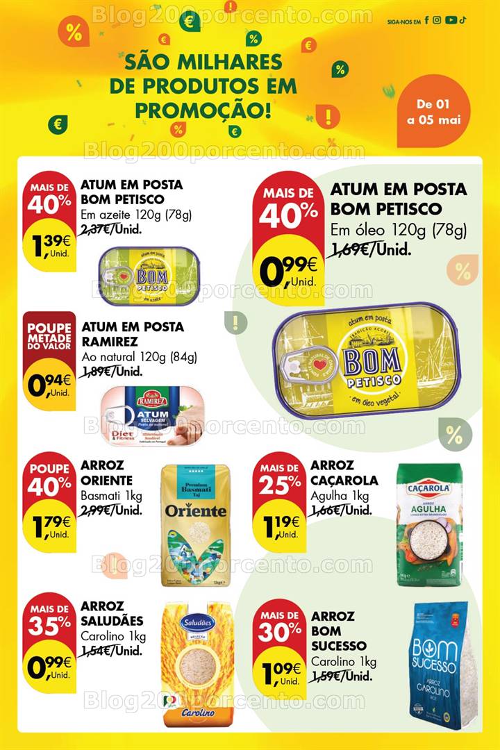 Antevisão Folheto PINGO DOCE Promoções Fim de Semana - 1 de maio a 5 de maio