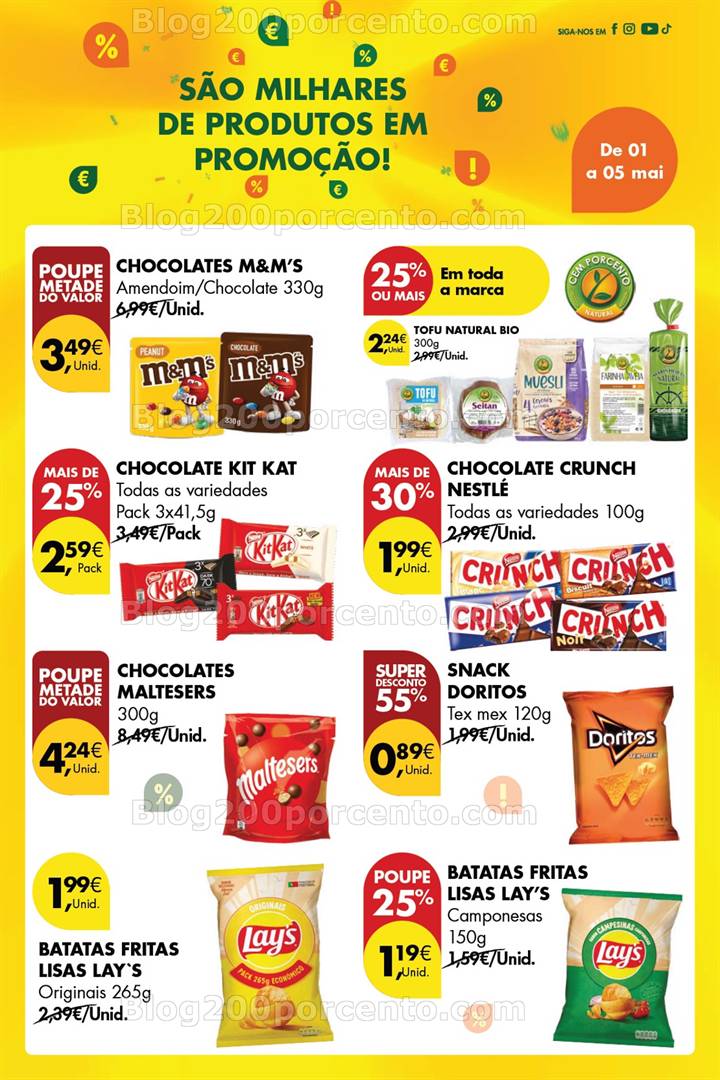 Antevisão Folheto PINGO DOCE Promoções Fim de Semana - 1 de maio a 5 de maio