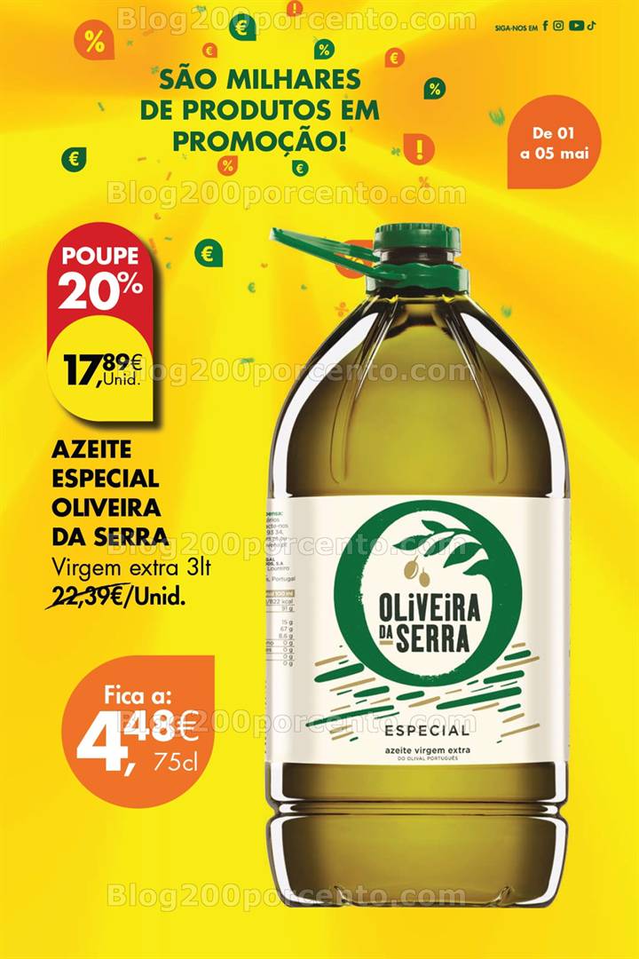 Antevisão Folheto PINGO DOCE Promoções Fim de Semana - 1 de maio a 5 de maio