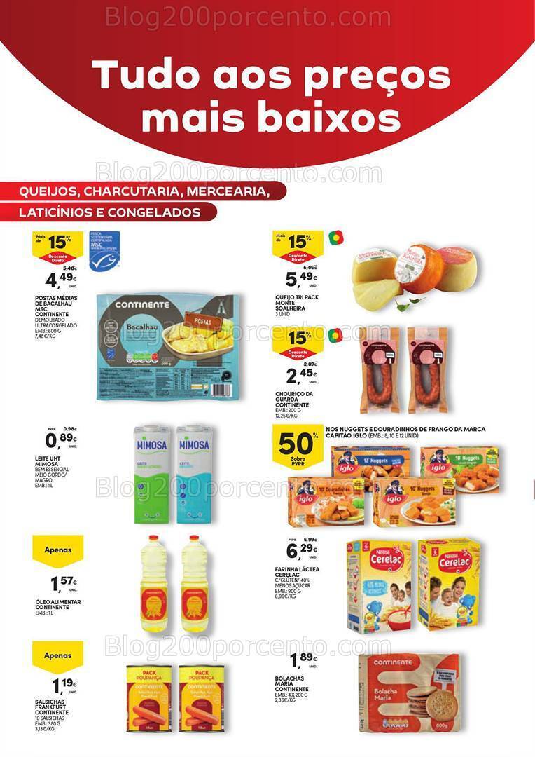Antevisão Folheto CONTINENTE Aberturas Leça da Palmeira Promoções de 8 a 12 fevereiro