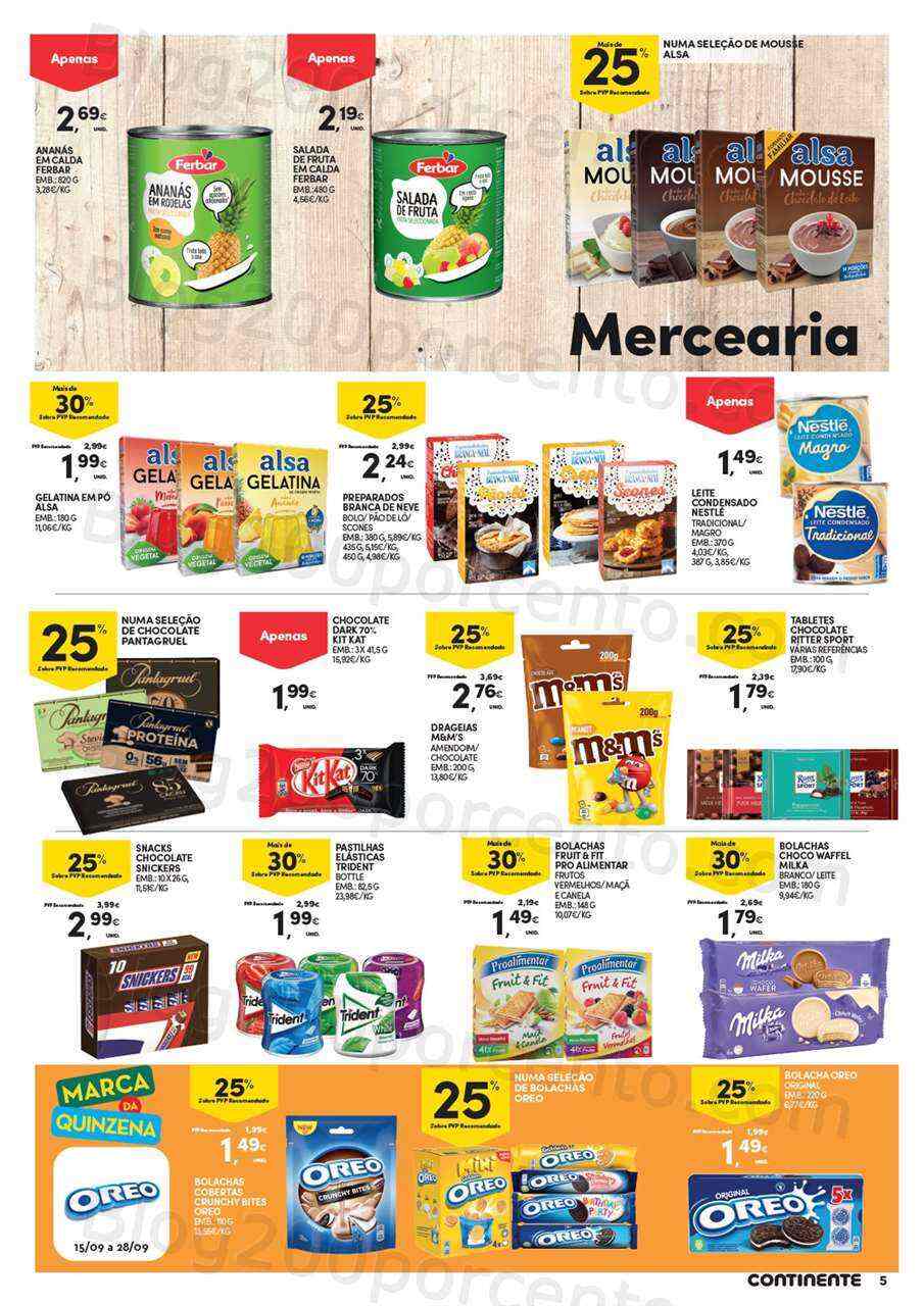 Antevisão Folheto CONTINENTE Açores Promoções de 15 a 28 setembro