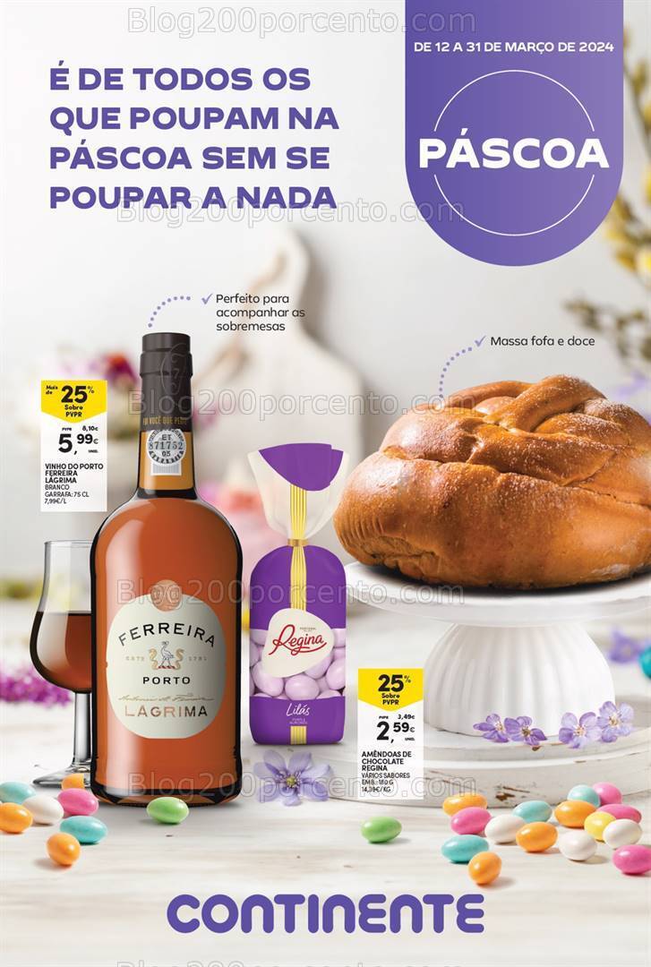 Antevisão Folheto CONTINENTE Açores Páscoa Promoções de 12 a 31 março