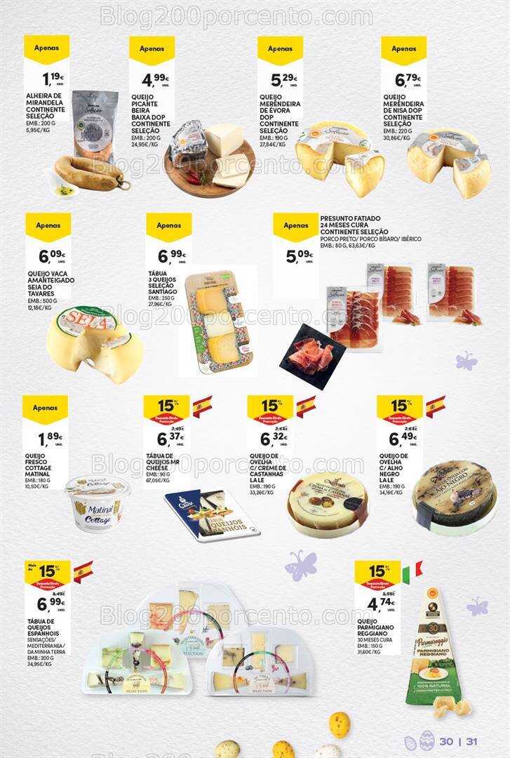 Antevisão Folheto CONTINENTE Açores Páscoa Promoções de 12 a 31 março