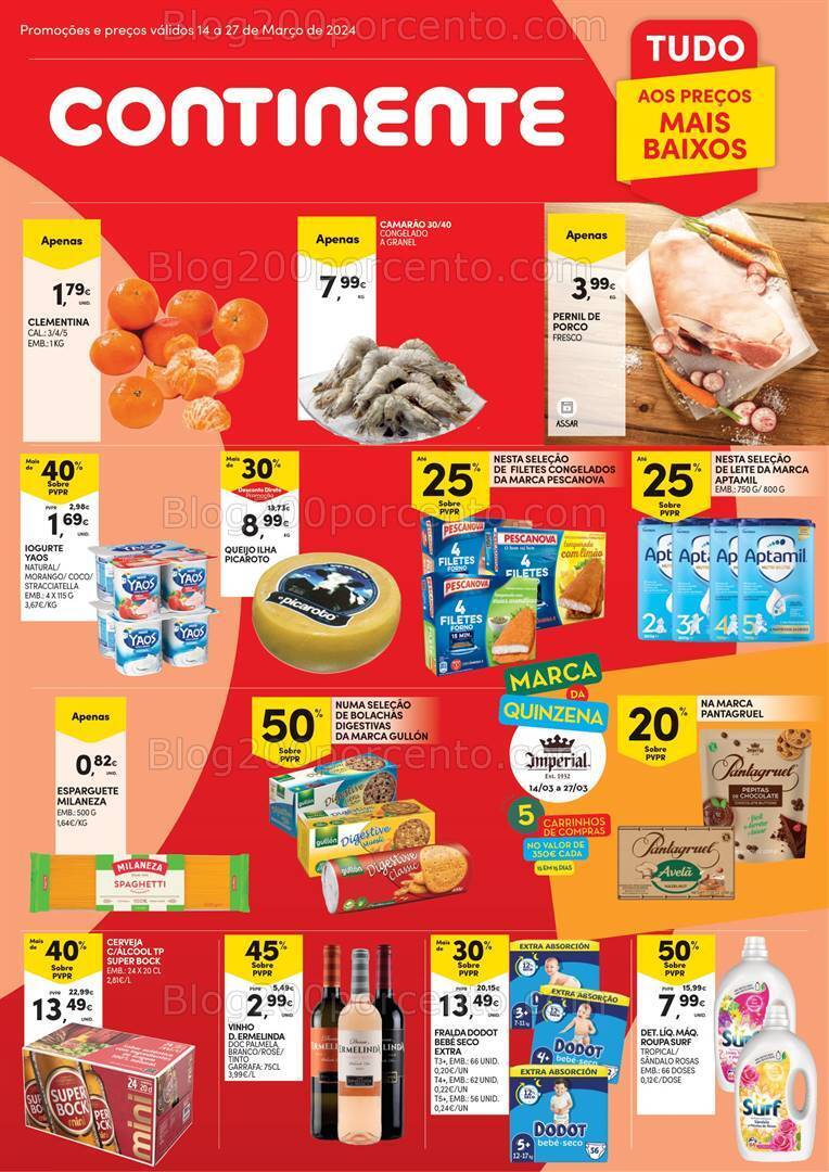 Antevisão Folheto CONTINENTE Açores Promoções de 14 a 27 março