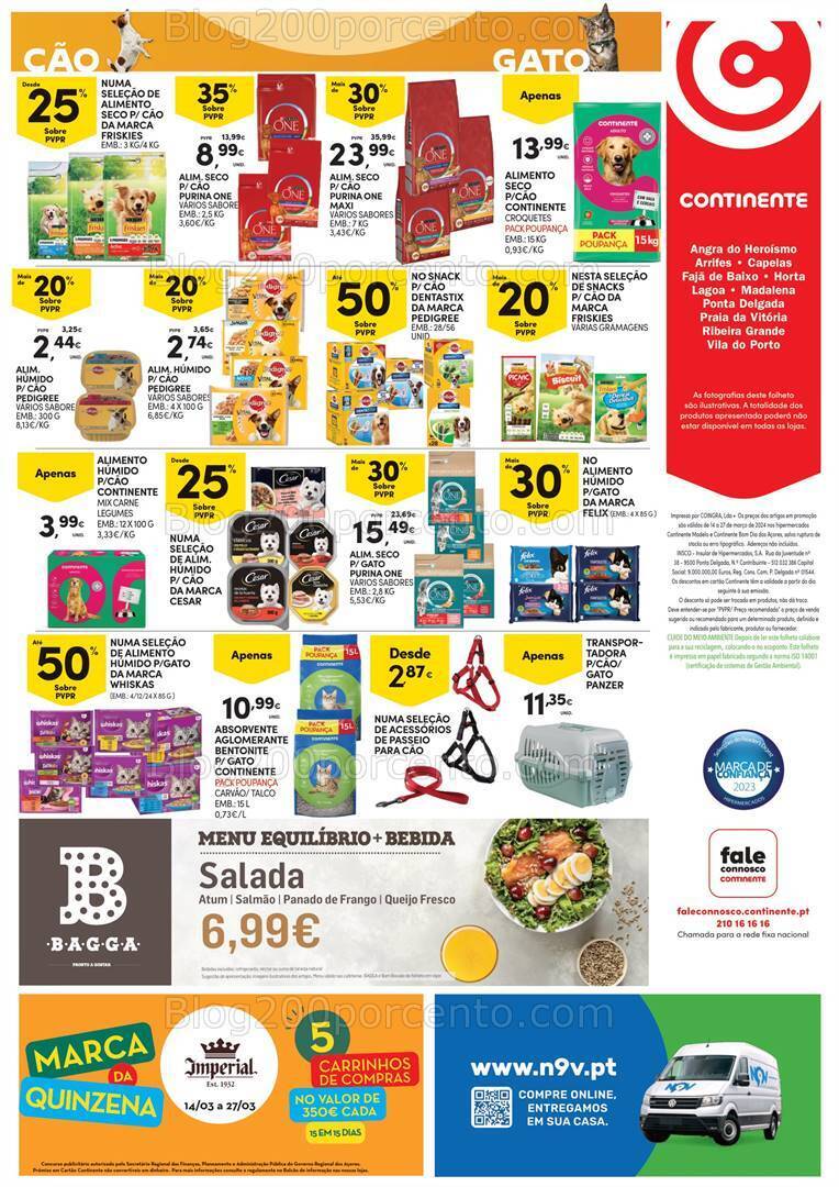 Antevisão Folheto CONTINENTE Açores Promoções de 14 a 27 março