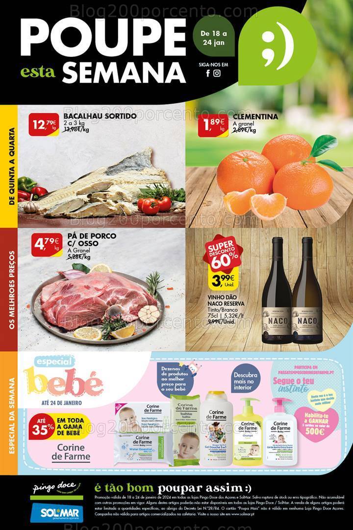 Antevisão Folheto PINGO DOCE Açores Promoções de 18 a 24 janeiro