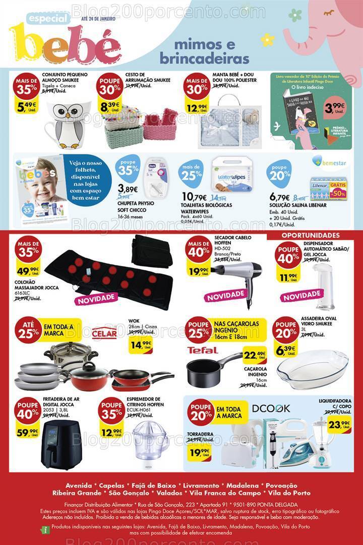 Antevisão Folheto PINGO DOCE Açores Promoções de 18 a 24 janeiro