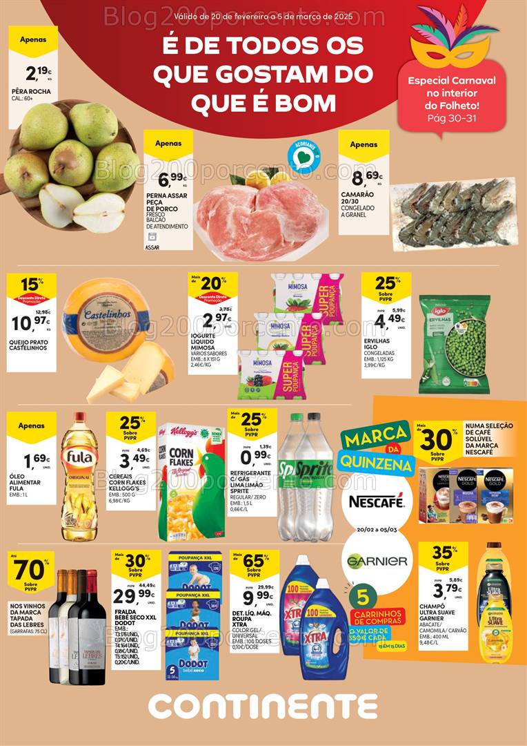 Antevisão Folheto CONTINENTE Açores Promoções de 20 fevereiro a 5 março