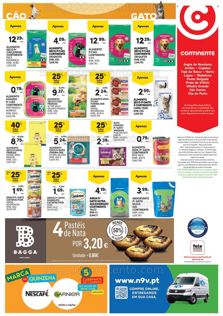 Antevisão Folheto CONTINENTE Açores Promoções de 20 fevereiro a 5 março