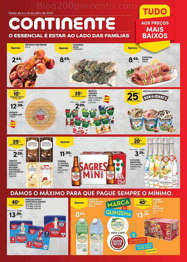 Antevisão Folheto CONTINENTE Açores Promoções de 6 a 19 julho