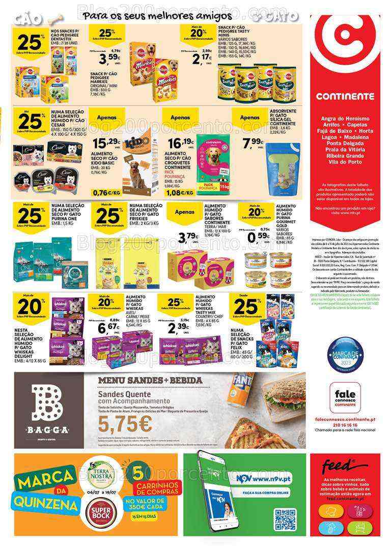 Antevisão Folheto CONTINENTE Açores Promoções de 6 a 19 julho