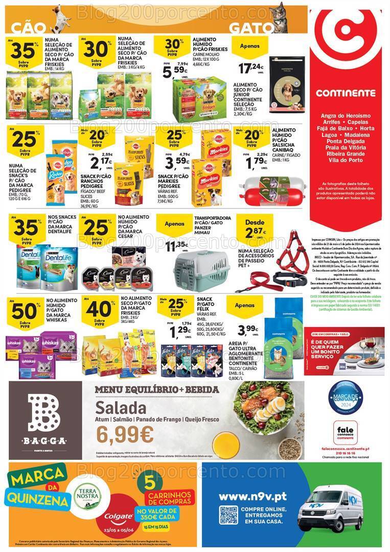 Antevisão Folheto CONTINENTE Açores Promoções de 23 maio a 5 junho