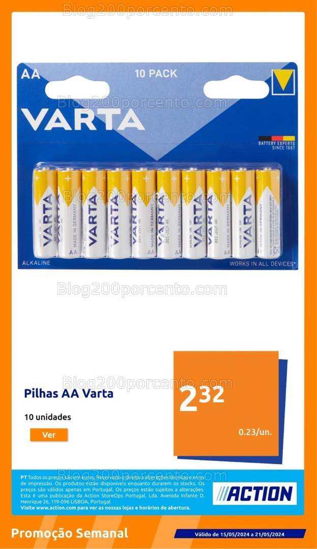 Antevisão FolhetoACTION Promoções de 15 a 21 maio