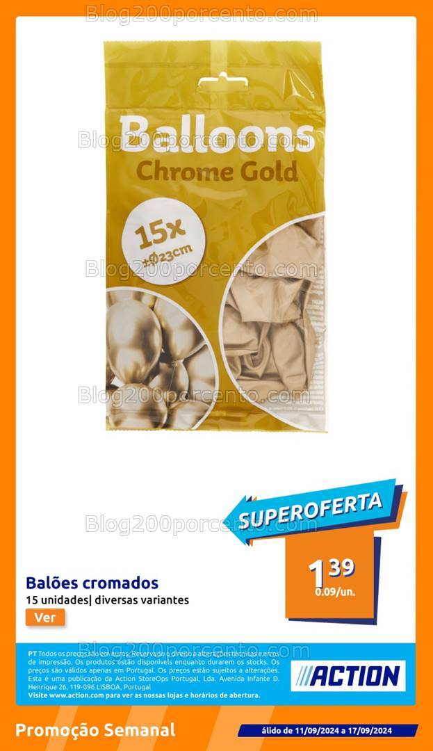 Antevisão Folheto ACTION Promoções de 11 a 17 setembro