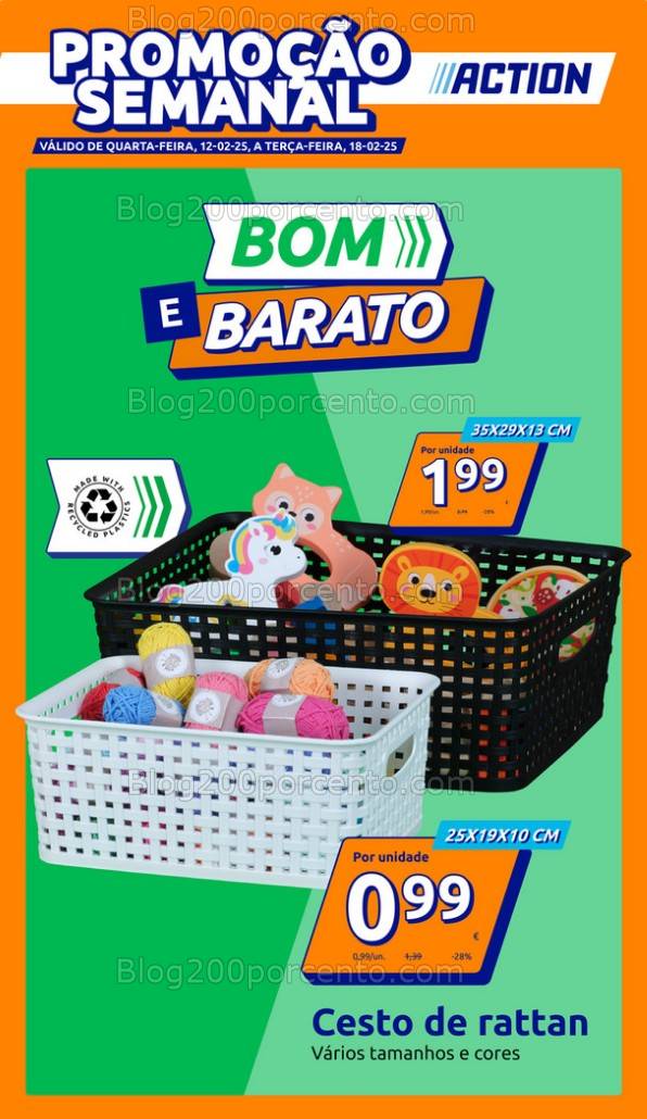 Antevisão Folheto ACTION Promoções de 12 a 18 fevereiro