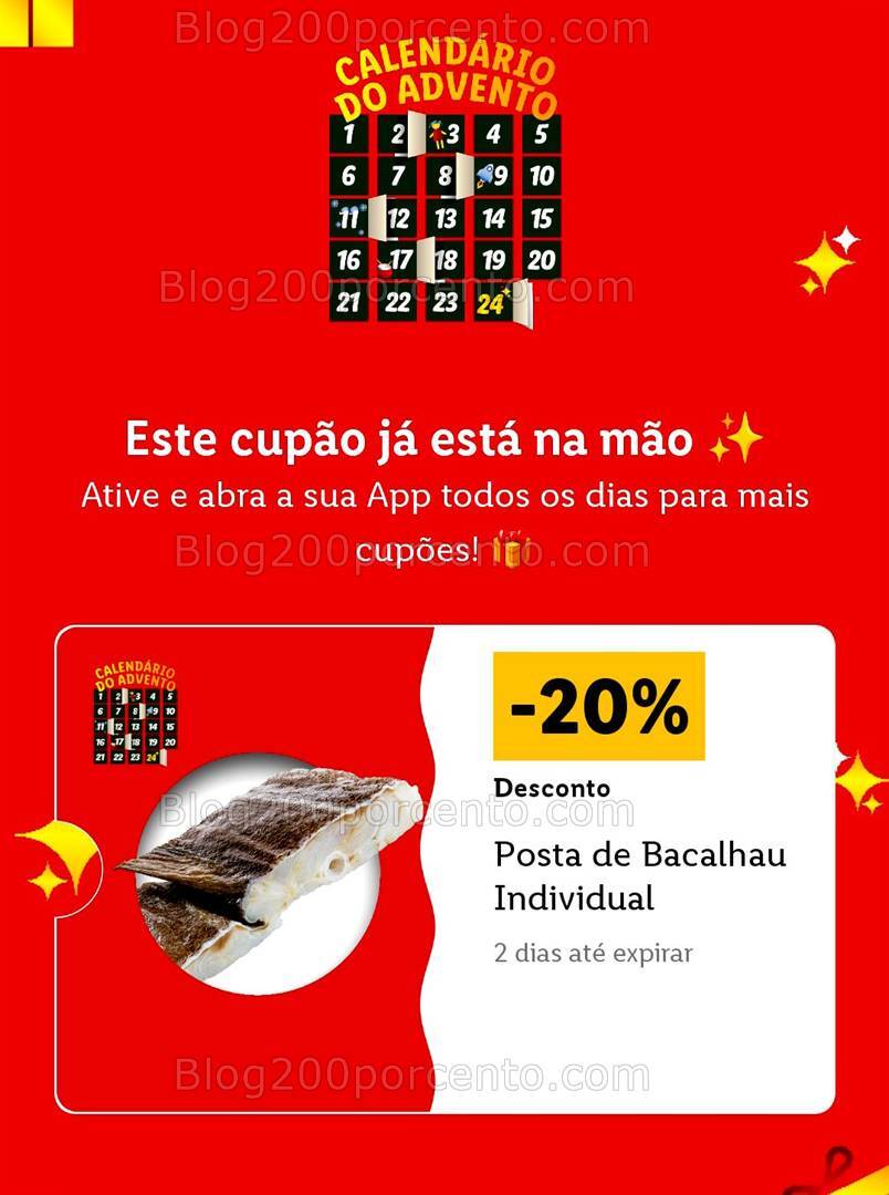 ALERTA - Calendário do Advento LIDL Conheça os descontos - 1 dezembro!