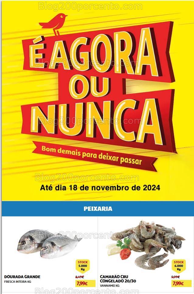 Antevisão Folheto AUCHAN Agora ou Nunca Promoções de 12 a 18 novembro