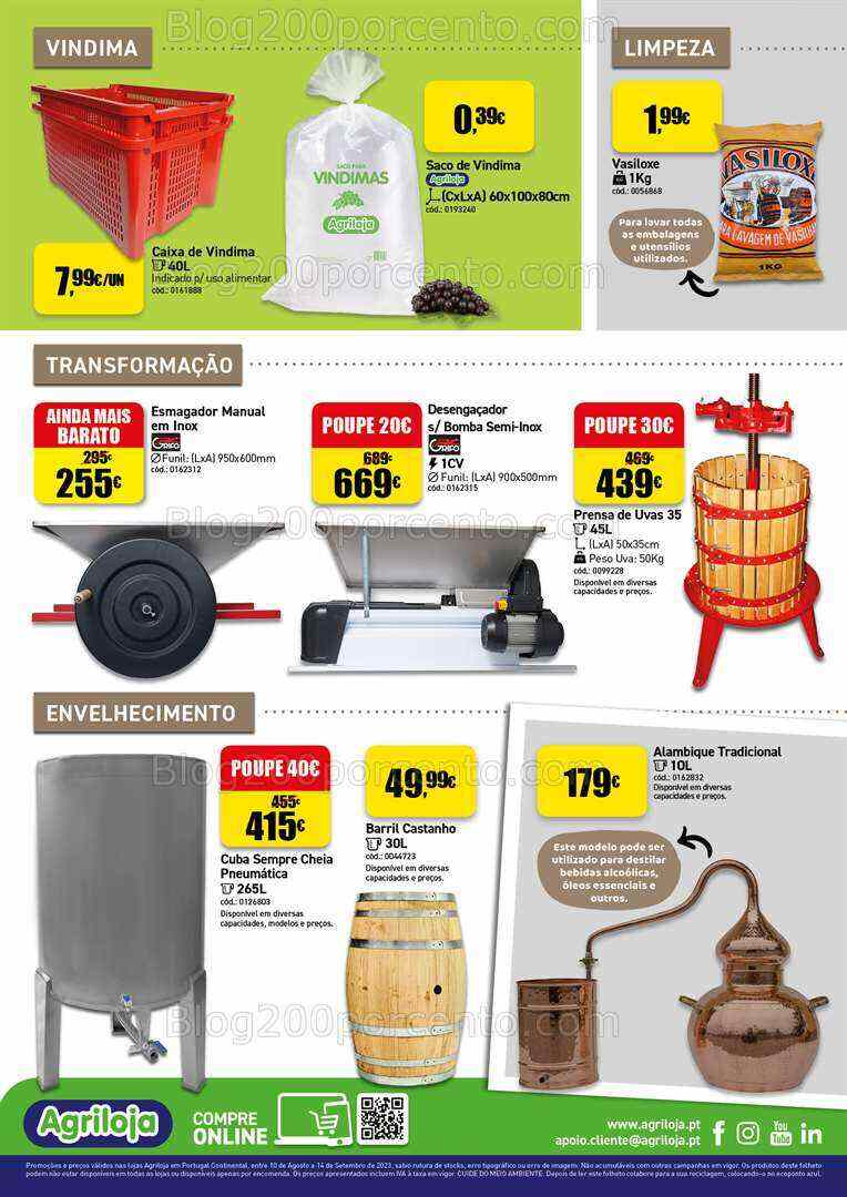 Antevisão Folheto AGRILOJA Promoções de 10 agosto a 14 setembro