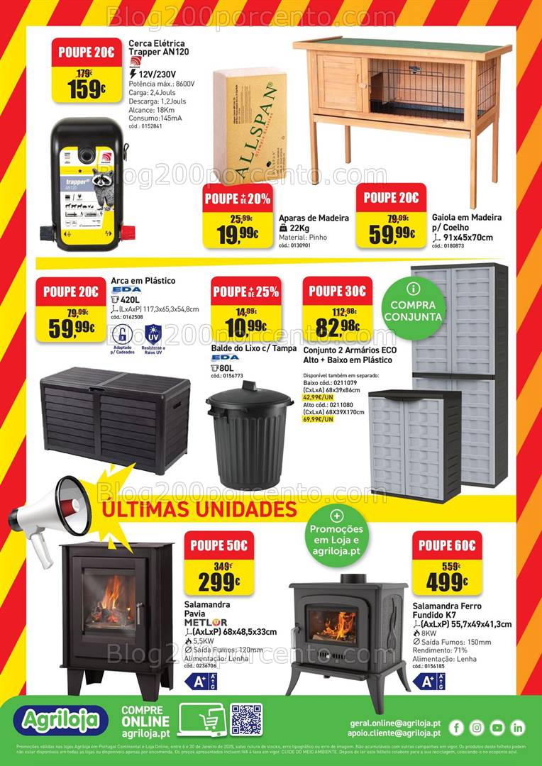 Antevisão Folheto AGRILOJA Promoções de 6 a 30 janeiro